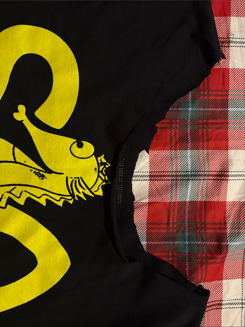 SZA North American Tour 2023 Black Tee with Yellow Print - Picture 4 of 4